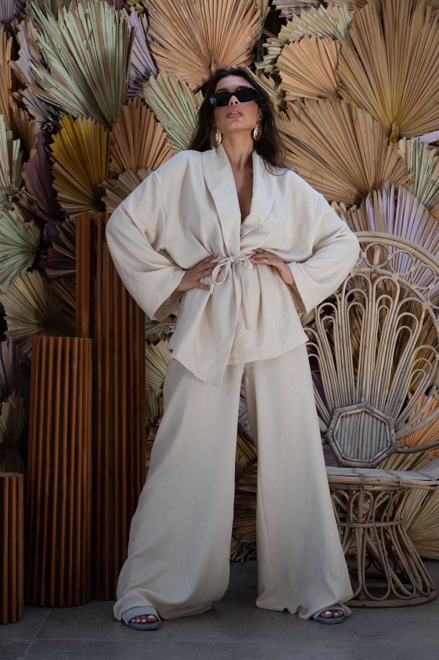 Relaxed Linen-Blend Set