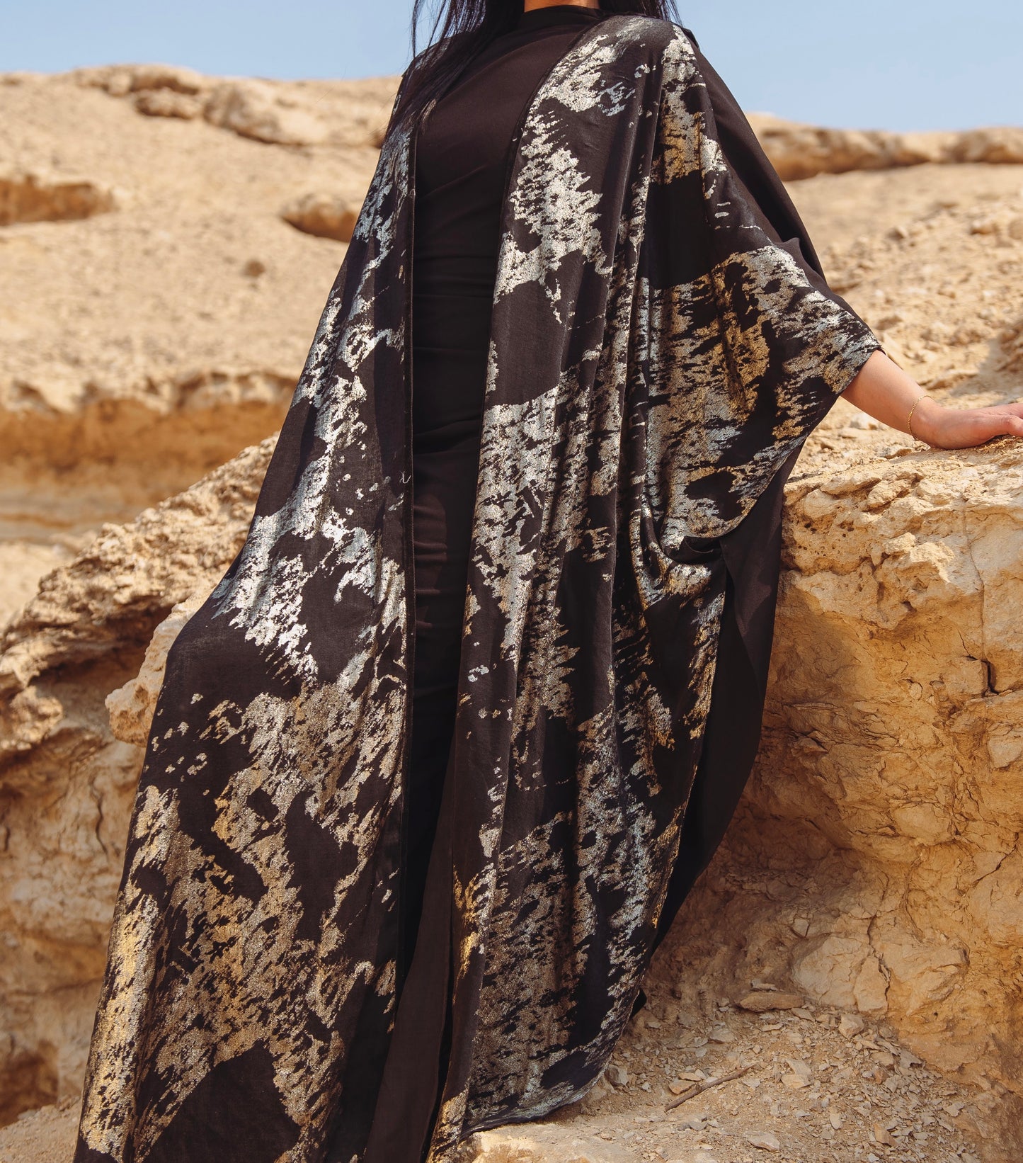 Layal Black Kaftan