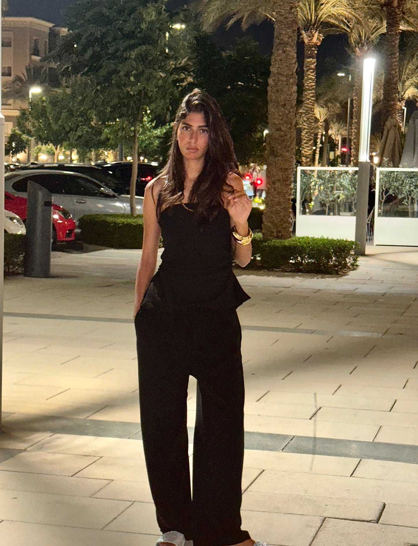 Black Co-ord Flowing Set