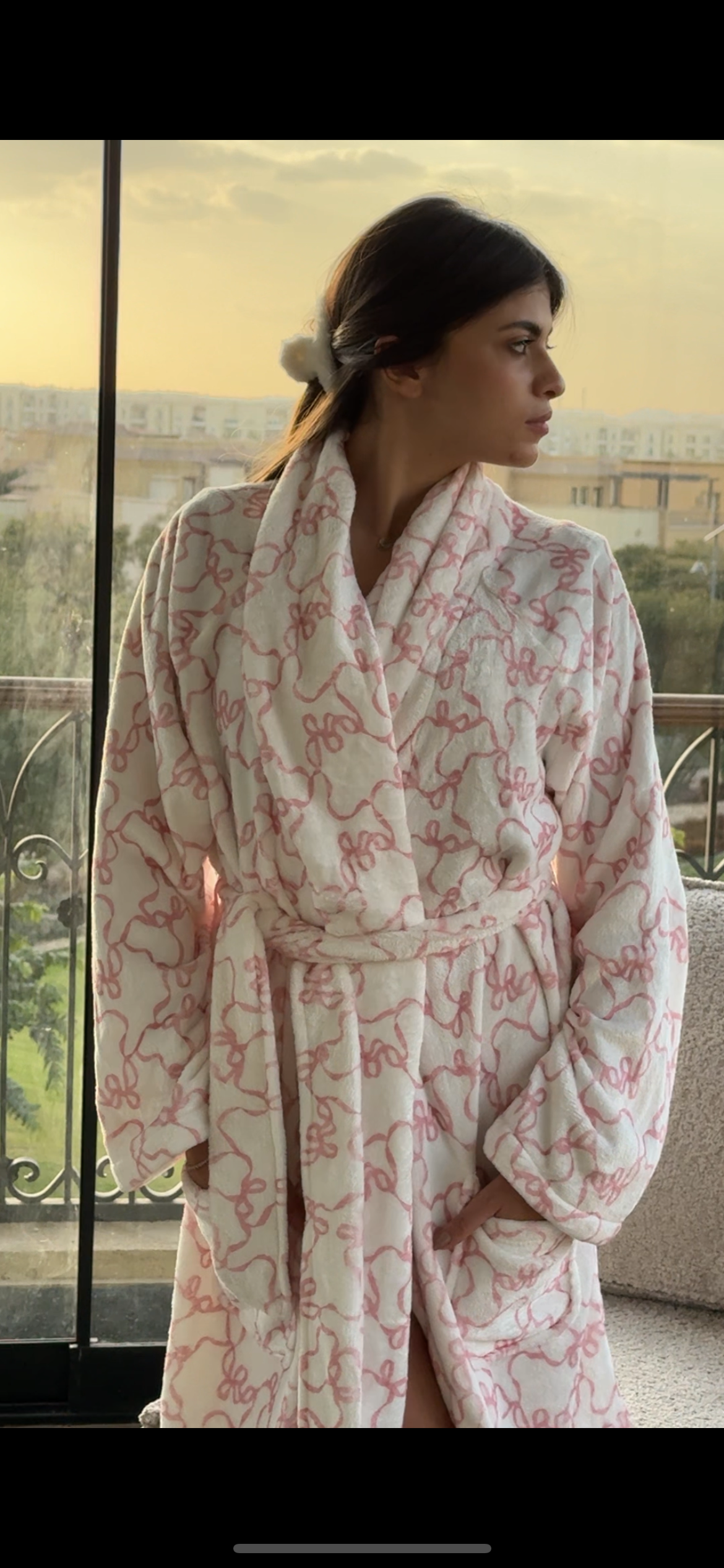 Pink Bow Robe