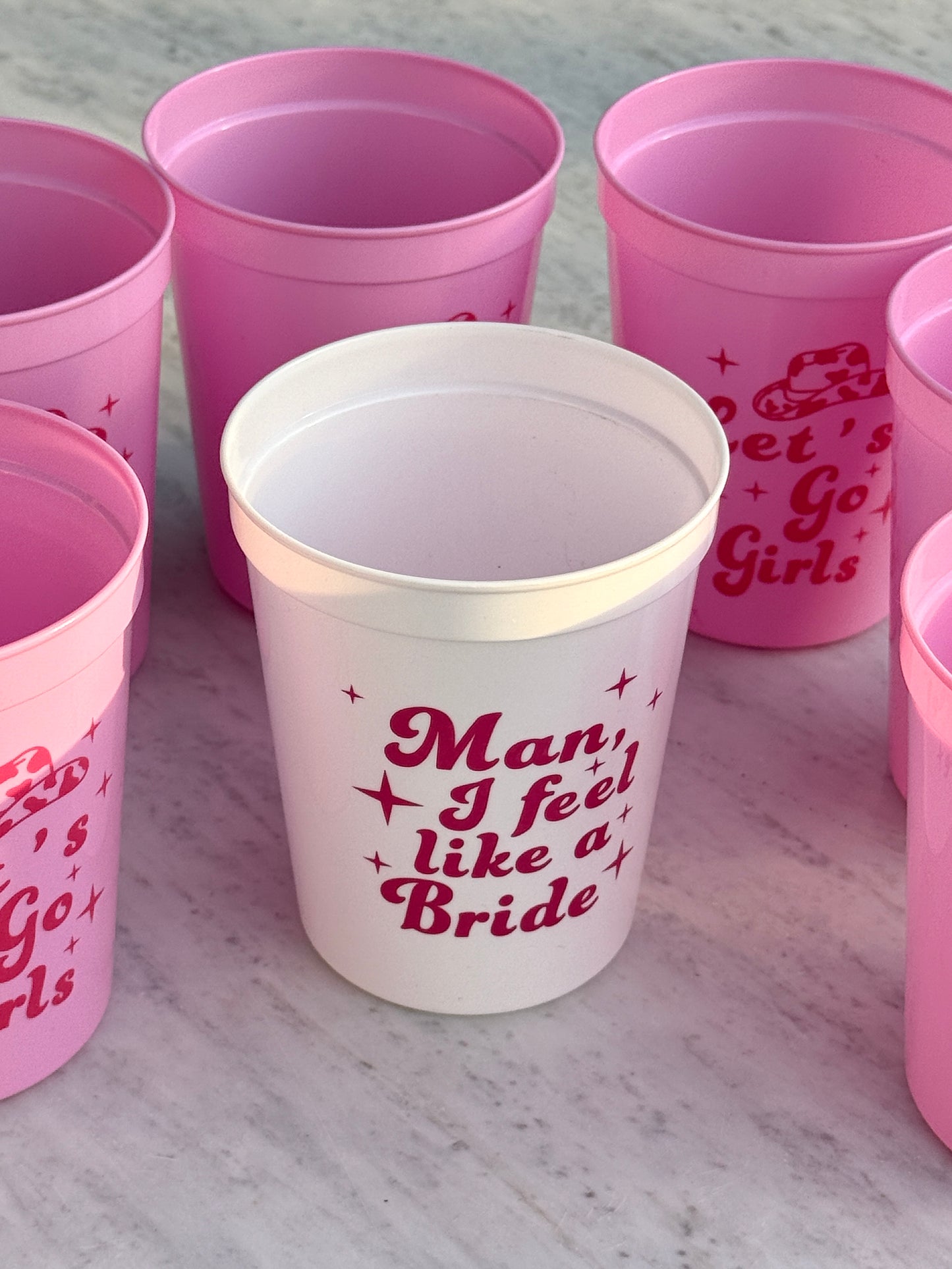 12 Pieces Reusable Bachelorette Party Cups