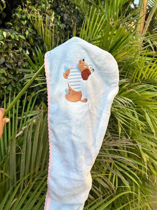 Puppy Hug Hair Towel