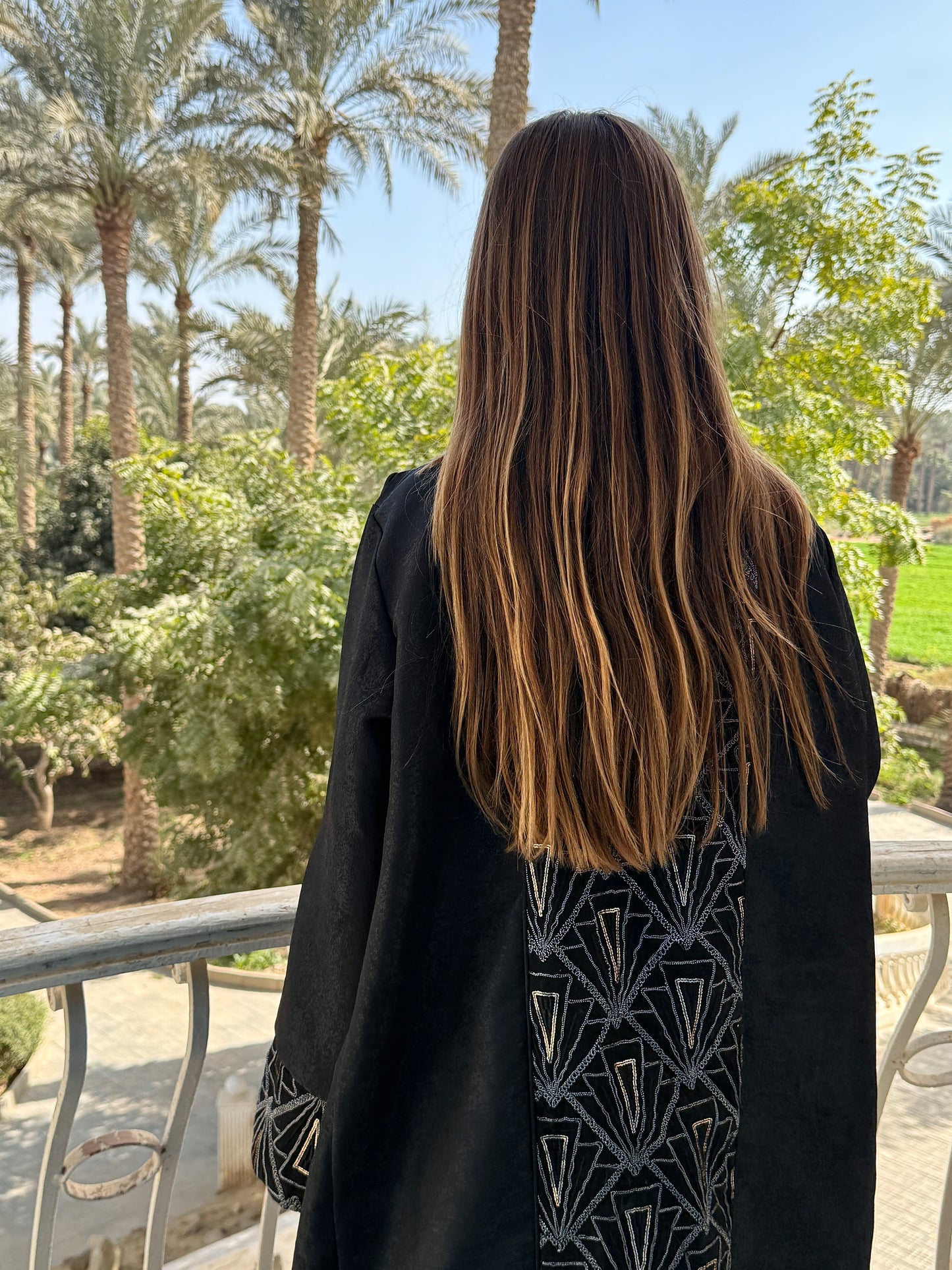 Black Embroidered Kaftan