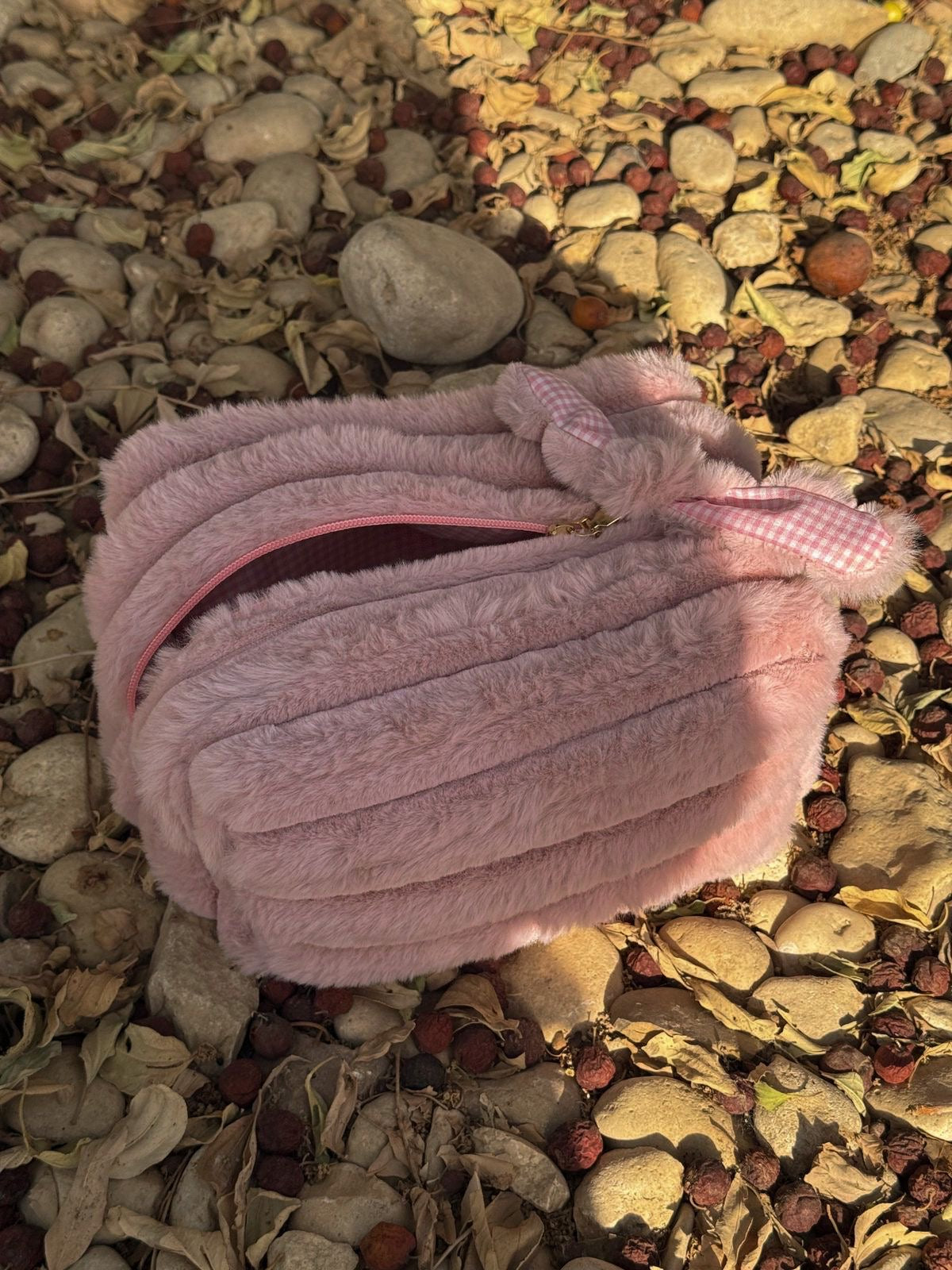 Plush Rose Large Makeup Bag