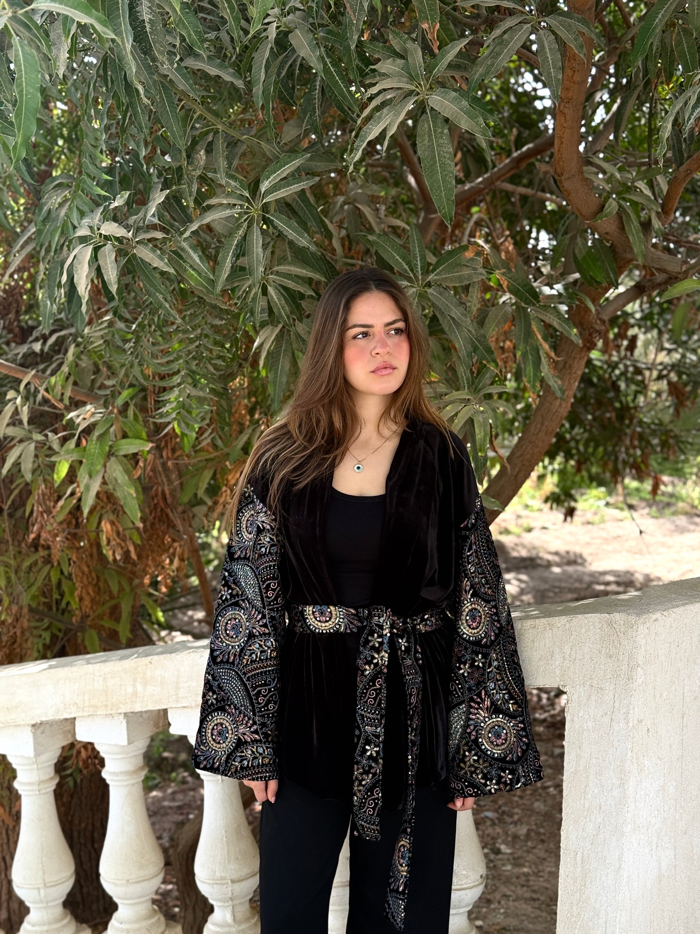 Midnight Velour Kimono